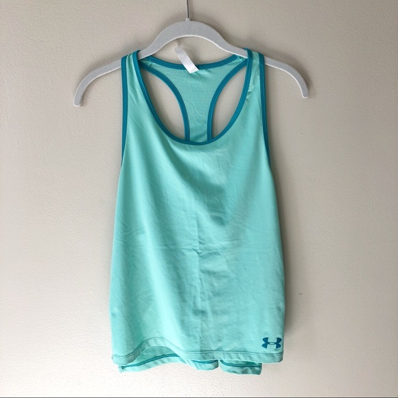 Under Armour Tops - Under Armour • green & blue athletic tank